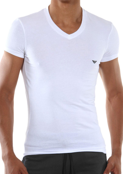 Pánske tričko Emporio Armani 110810 CC729 biela M Biela