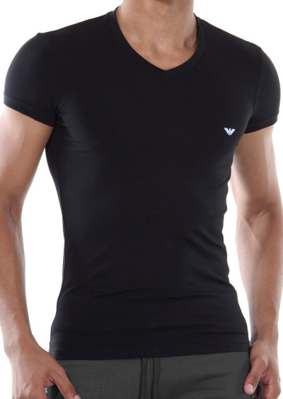 Pánske tričko Emporio Armani 110810 CC729 čierna XL Čierna