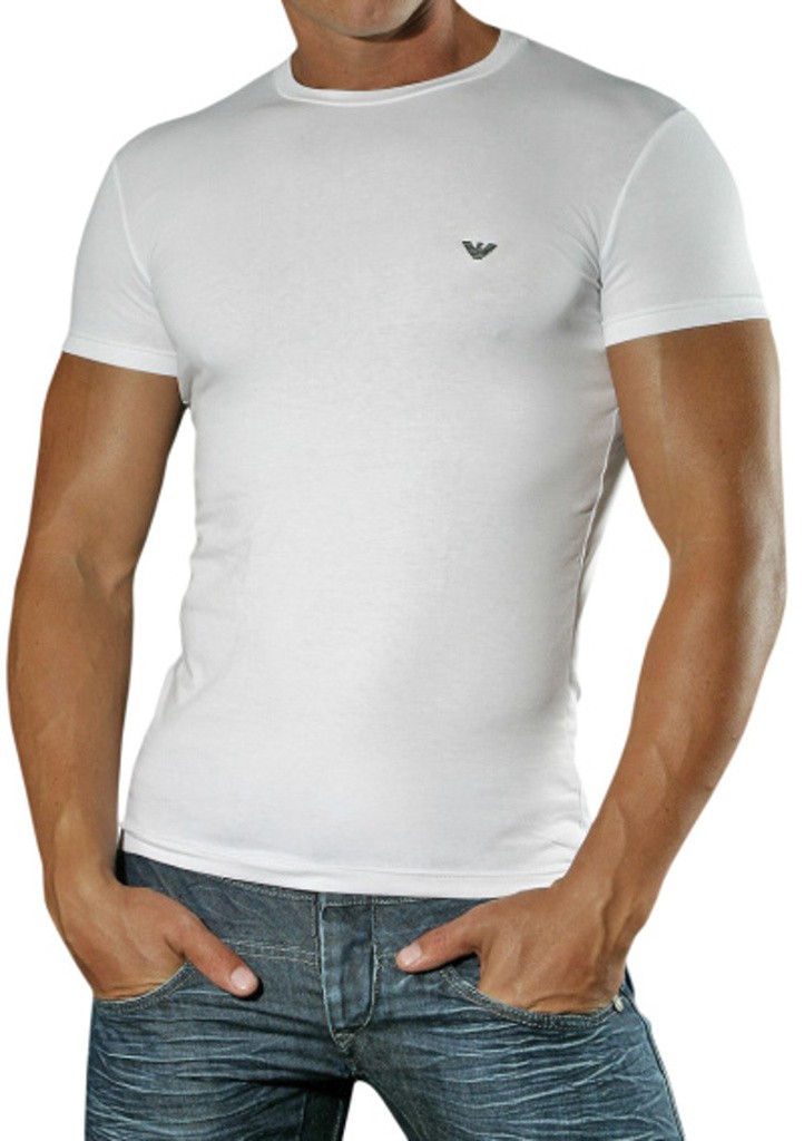 Pánske tričko Emporio Armani 111035 CC729 L Sv. sivá