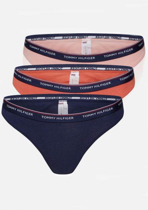 Dámska tangá Tommy Hilfiger UW0UW00048 3PACK 077 L Mix