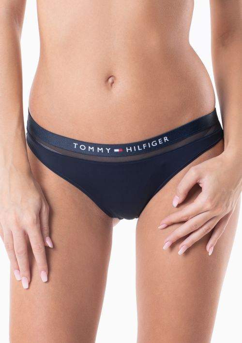 Dámska tangá Tommy Hilfiger UW0UW00058 L Tm. modrá