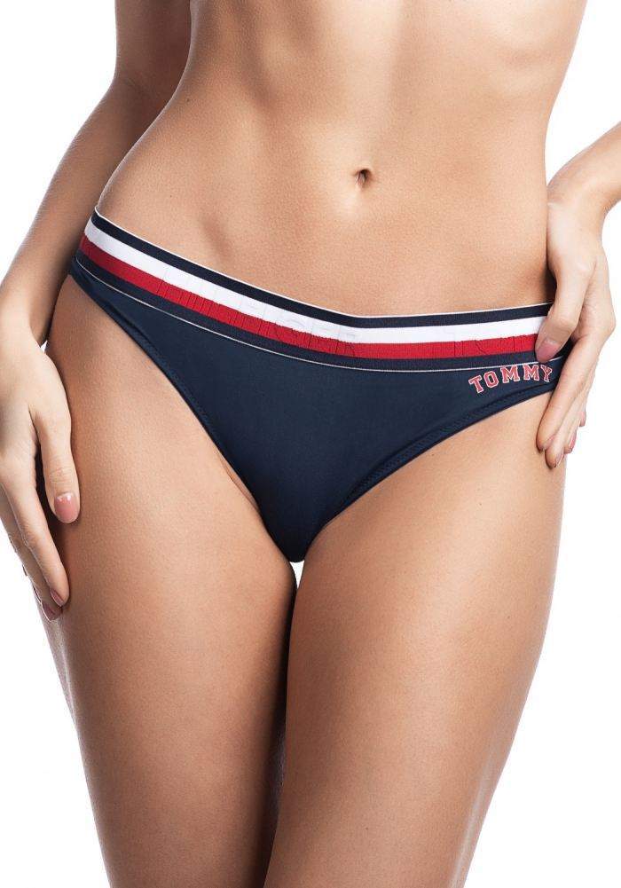 Dámska tangá Tommy Hilfiger UW0UW01065 L Tm. modrá