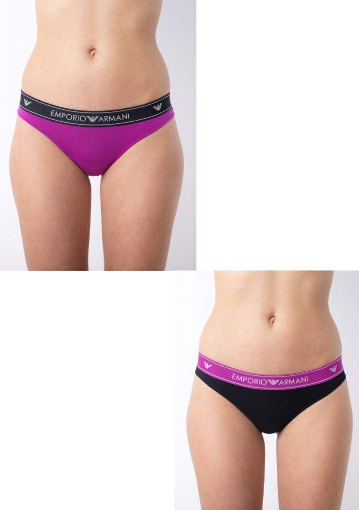 Dámske brazilky Emporio Armani 163337 9P317 2PACK L Mix