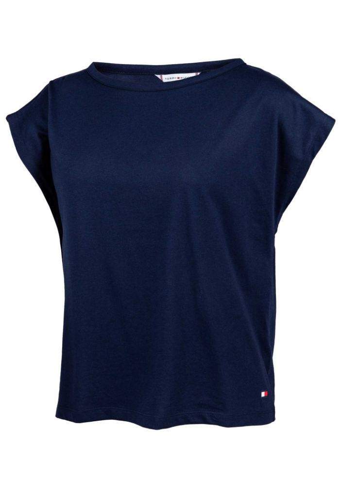 Dámske tričko Tommy Hilfiger UW0UW02152 S Tm. modrá