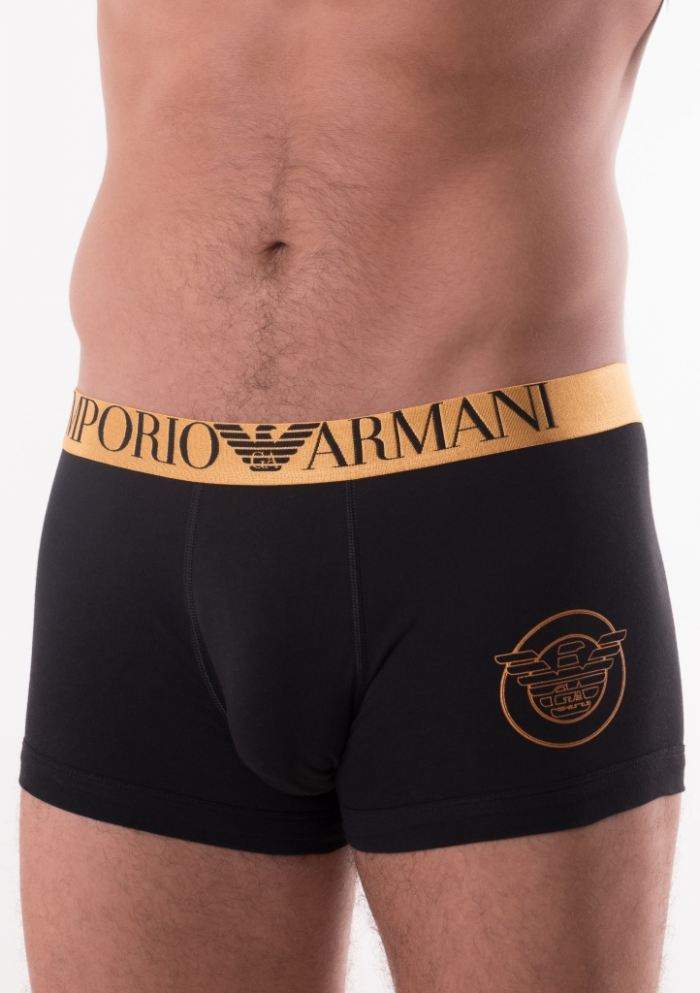 Pánske boxerky Emporio Armani 111389 8A595 L Čierna