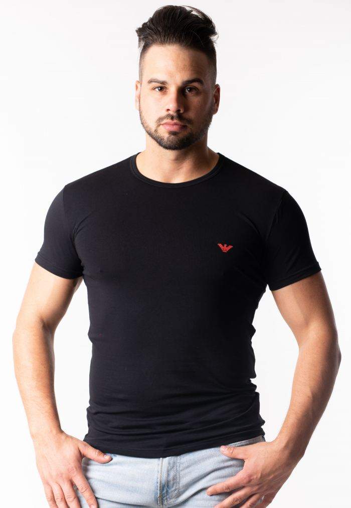 Pánske tričko Emporio Armani 111035 9P723 XL Čierna